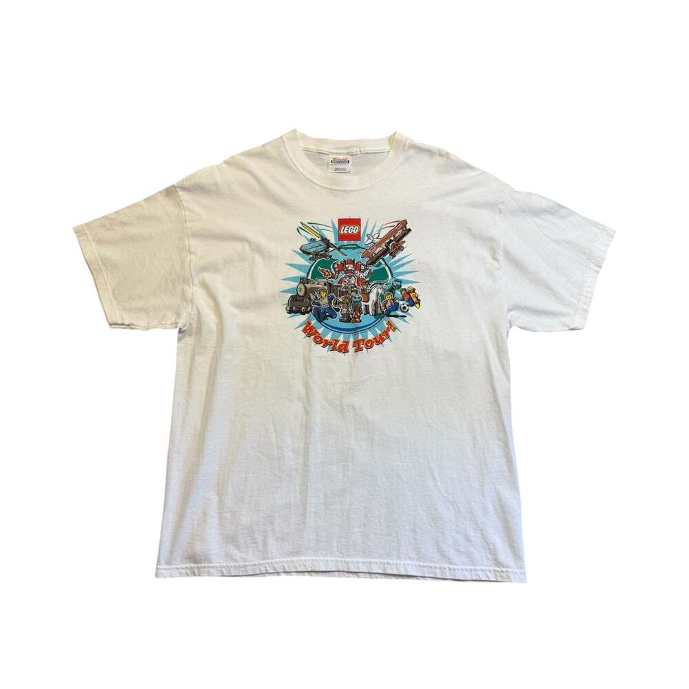 Vintage 2001 LEGO World Tour Graphic T-Shirt